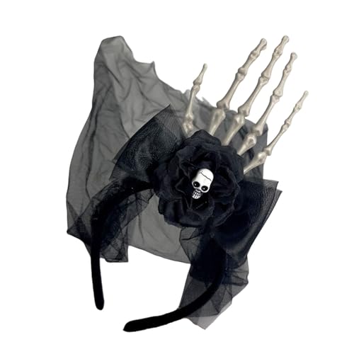 Beimus Horror-Themen-Styles, verstellbares Halloween-Haarband mit Skelett-Hand, Netz-Design, Haarschmuck Beimus Horror-Themen-Styles, verstellbares Halloween-Haarband mit Skelett-Hand, Netz-Design, Haarschmuck von Beimus