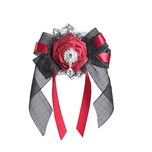 Beimus Modischer Halloween-Kopf-Accessoire, schwarzer Spitzenschleier mit unsichtbarer Haarspange, Haarschmuck für Tanzpartys, schwarze Schleier, Stirnbänder von Beimus