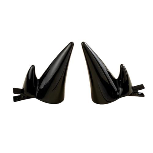 Beimus Stilvoller Teufelshorn-Kopfschmuck aus Kunstharz, sicherer Seitenclip für Cosplay, Kostüm, Maskeraden, Partys, Versammlungen, Verkleidungen, Teufelshorn-Kopfschmuck von Beimus