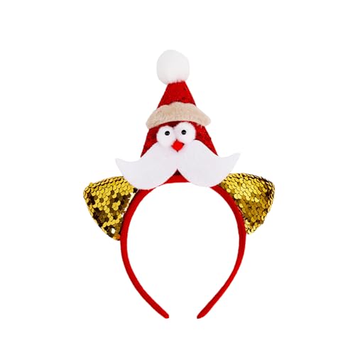 Beimus Weihnachtsdekoration für Erwachsene und Kinder, Weihnachts-Rentier-Haarreif mit Glocken, Bühnenshow, Haarband, Festival, Feiern, Kopfbedeckung Beimus Weihnachtsdekoration für Erwachsene und Kinder, Weihnachts-Rentier-Haarreif mit Glocken, Bühnenshow, Haarband, Festival, Feiern, Kopfbedeckung von Beimus