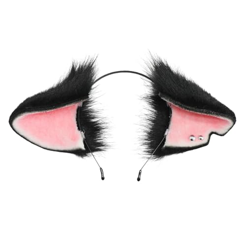 Haarreif aus Plüsch, Tierohren, Schwanz, Cosplay-Kostüm, Zubehör für Anime-Event, Halloween, Party-Outfit und Fotoshootings, Haar-Accessoire mit pelzigen Ohren Haarreif aus Plüsch, Tierohren, Schwanz, Cosplay-Kostüm, Zubehör für Anime-Event, Halloween, Party-Outfit und Fotoshootings, Haar-Accessoire mit pelzigen Ohren von Beimus