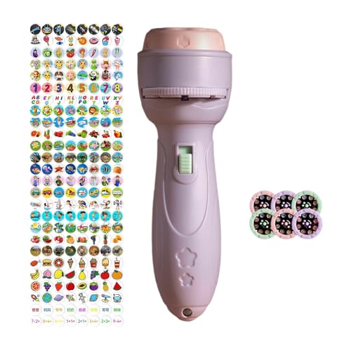 Spaß Tragbare Kinderprojektor Taschenlampe Lernspielzeugscheiben 48 Bilder Carnivals Leuchten Spielzeug Early Learning Projection Taschenlampe von Beimus