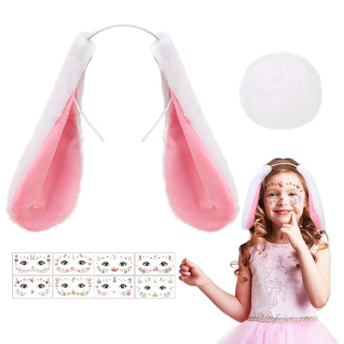 Beipegin 3 Stück Easter Bunny Ears, Hasenohren, Hasenohren Haarreif für Erwachsene und Kinder Ostern Party Kostüm Cosplay von Beipegin