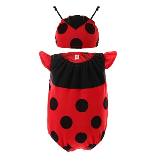 Biene Kostüm für Baby Jungen Mädchen,Ladybug Body Strampler Neugeborene Verkleidung Bienenkostüm und Hut für Größe 0 bis 9 Monate Biene Kostüm für Baby Jungen Mädchen,Ladybug Body Strampler Neugeborene Verkleidung Bienenkostüm und Hut für Größe 0 bis 9 Monate von Beipegin