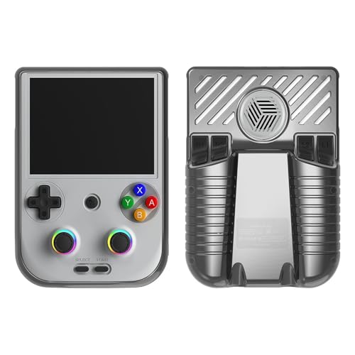 BeisDirect Transparente Schutzhülle für Anbernic RG 406V Spielkonsole, TPU-Abdeckung, Schutzhülle, Fallschutz, weiche Haut für RG 406V Zubehör (Transparentes Schwarz) von BeisDirect