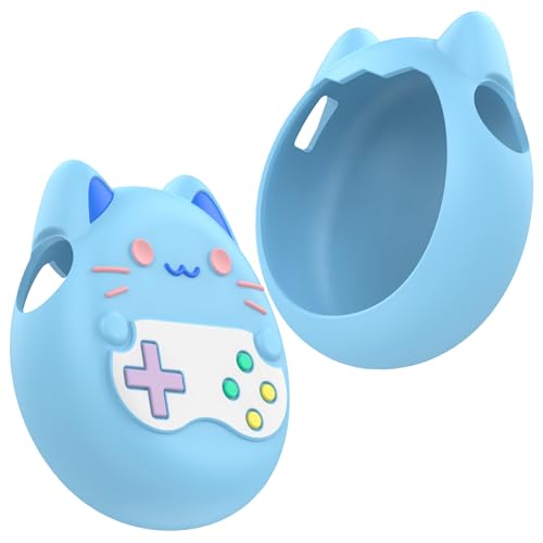 Silikon-Schutzhülle für Tamagotchi Paradise, virtuelle elektronische Haustier-Spielmaschine, schützende Anti-Drop-Hülle für Tamagotchi Paradise, Ersatzhülle mit Finger-Schlüsselband, Blau Silikon-Schutzhülle für Tamagotchi Paradise, virtuelle elektronische Haustier-Spielmaschine, schützende Anti-Drop-Hülle für Tamagotchi Paradise, Ersatzhülle mit Finger-Schlüsselband, Blau von BeisDirect