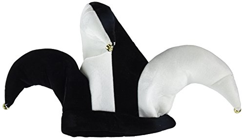 Beistle Narrenhut, Plüsch, Schwarz/Weiß von Beistle