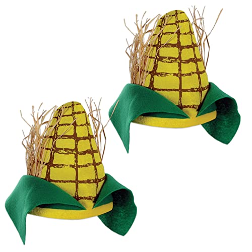 Beistle Unisex Plüsch Maiskolben Hüte 2 Stück - Bauernhof Party Supplies Halloween Kostüm Dress Up Ernte Thema Festivals Neuheit Food Caps Photo Booth Requisiten Beistle Unisex Plüsch Maiskolben Hüte 2 Stück - Bauernhof Party Supplies Halloween Kostüm Dress Up Ernte Thema Festivals Neuheit Food Caps Photo Booth Requisiten von Beistle