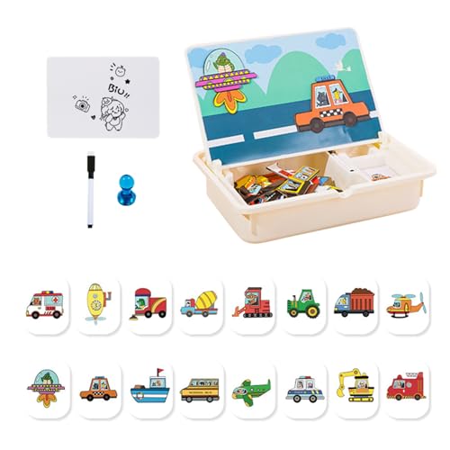 Beiykhera Magnetisches Spielzeug | Zuordnungsspiel Lernspielzeug - Kreative Reisespiele Mit Tragecase Für Kinder Ab 3 Mädchen Zuhause Kindergarten Spiel von Beiykhera