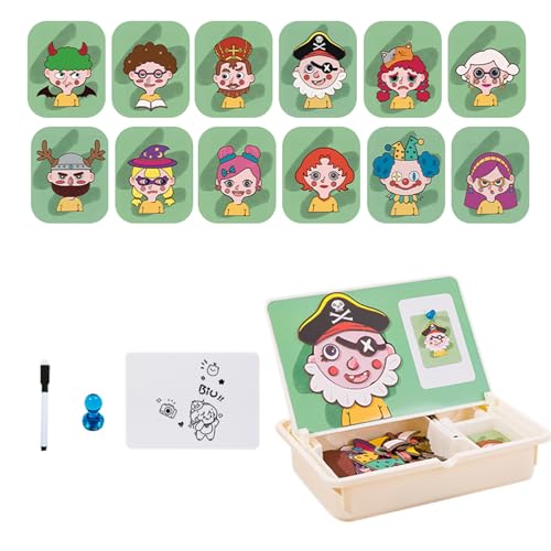 Beiykhera Magnetisches Spielzeug | Zuordnungsspiel Lernspielzeug - Kreative Reisespiele Mit Tragecase Für Kinder Ab 3 Mädchen Zuhause Kindergarten Spiel von Beiykhera