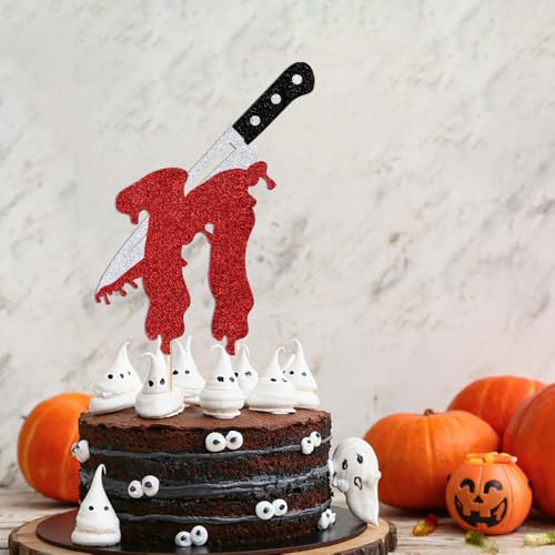 Glitzerkiller "Happy 11th Birthday" Kuchendekoration, Halloween-Zombie-Vampir, blutiger Freitag, Geburtstagsdekoration, Happy 11th Birthday/Have A Killer, Horror-Film-Party-Dekorationen von Bekaterea