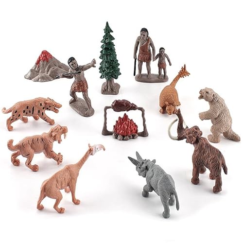 Bekecidi 12 Stück Spielzeugset mit Primitiven Menschlichen Modellen und Mini Dschungeltieren Höhlenmensch Figuren Emulation Primitives Modell für Kinder und Erwachsene Wissenschaftliches Lernspiel Bekecidi 12 Stück Spielzeugset mit Primitiven Menschlichen Modellen und Mini Dschungeltieren Höhlenmensch Figuren Emulation Primitives Modell für Kinder und Erwachsene Wissenschaftliches Lernspiel von Bekecidi