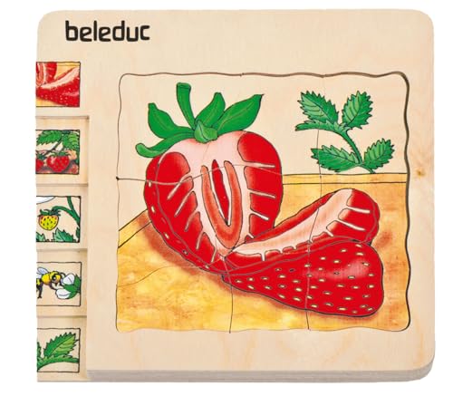 Beleduc 17040 - Lagen - Puzzle Erdbeere von Beleduc