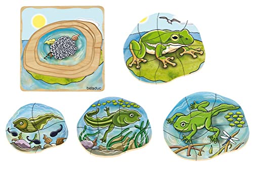 Beleduc 17053 - Lagenpuzzle Frosch von Hape