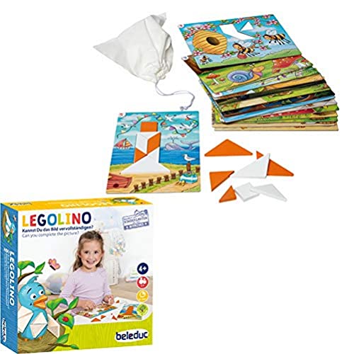 Beleduc - Legolino - Lernspiel für Zuhause - Bekannt aus dem Kindergarten, Mehrfarbig, 22571 von Beleduc