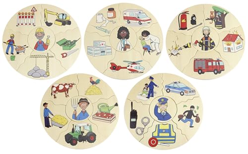 Beleduc - HUMANICO Puzzle Berufe - Grund-Schule Spiel-Puzzle von Beleduc
