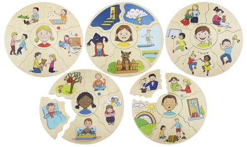 Beleduc - HUMANICO Puzzle Emotionen - Rundes Puzzle-Set für Kinder von Beleduc