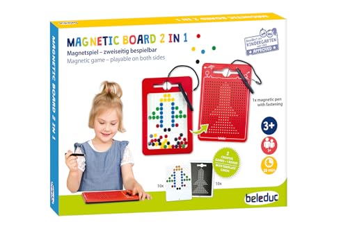 Beleduc Magnetboard 2in1, Magnetspiel - zweiseitig bespielbar, Magnetisches Lernspiel & Maltafel für Kinder, Kreatives Spielen & Zeichnen, fördert Fantasie und Feinmotorik, ab 3 Jahren Beleduc Magnetboard 2in1, Magnetspiel - zweiseitig bespielbar, Magnetisches Lernspiel & Maltafel für Kinder, Kreatives Spielen & Zeichnen, fördert Fantasie und Feinmotorik, ab 3 Jahren von Beleduc
