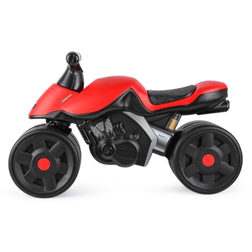 Belfoyer Kinderspielzeug, Motorradfahren, Kindermotorräder, geeignet für Babys von Oktober bis DREI Jahren, schwarz und rot. von Belfoyer