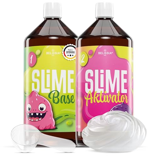 Belissia XXL Kinder Spiel-Schleim zum selbermachen. DIY Set für 2KG fertigen Slime. Ideale Geschenkidee für Kinder ab 3 Jahre von Belissia