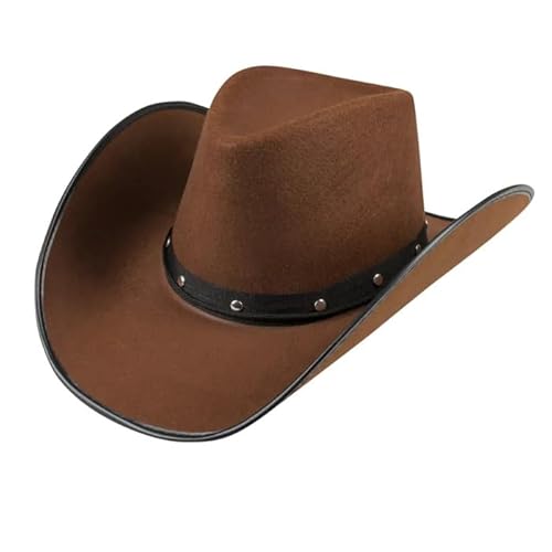 Bella Dox Texanischer Cowboyhut für Erwachsene | Premium Pelzfilz Westernhut für Damen & Herren | Klassischer Wilder Westen Sheriff Rancher Kostüm Zubehör für Fasching, Landpartys & Halloween (Braun) Bella Dox Texanischer Cowboyhut für Erwachsene | Premium Pelzfilz Westernhut für Damen & Herren | Klassischer Wilder Westen Sheriff Rancher Kostüm Zubehör für Fasching, Landpartys & Halloween (Braun) von Bella Dox