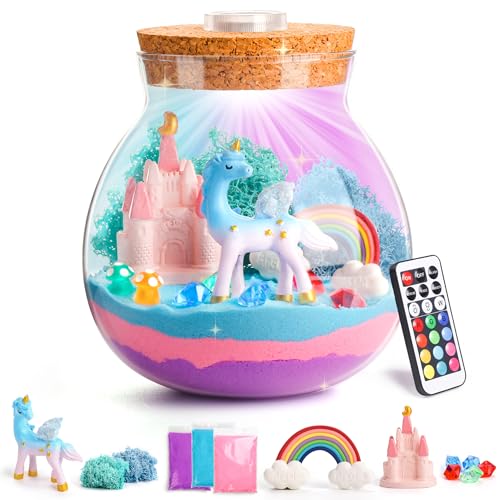 BellaAchtung Einhorn Terrarium Set für Mädchen, Einhorn Bastelset Geschenke DIY-Einhorn-Spielzeug für Kinder 4, 5, 6, 7, 8–12 Jahren Geburtstagsgeschenk BellaAchtung Einhorn Terrarium Set für Mädchen, Einhorn Bastelset Geschenke DIY-Einhorn-Spielzeug für Kinder 4, 5, 6, 7, 8–12 Jahren Geburtstagsgeschenk von BellaAchtung