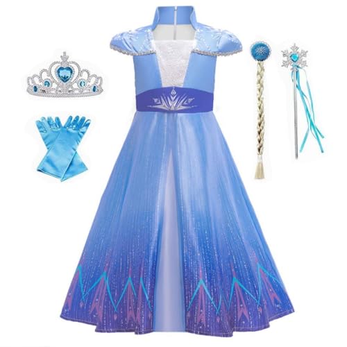 Belle & Moana Prinzessin ELSA Kostüm Kleid mädchen mit Umhang ELSA Eiskönigin Kostüm Kinder für Weihnachten Geburtstag Verkleidung Karneval Halloween Party 4-5 Jahre Belle & Moana Prinzessin ELSA Kostüm Kleid mädchen mit Umhang ELSA Eiskönigin Kostüm Kinder für Weihnachten Geburtstag Verkleidung Karneval Halloween Party 4-5 Jahre von Belle & Moana