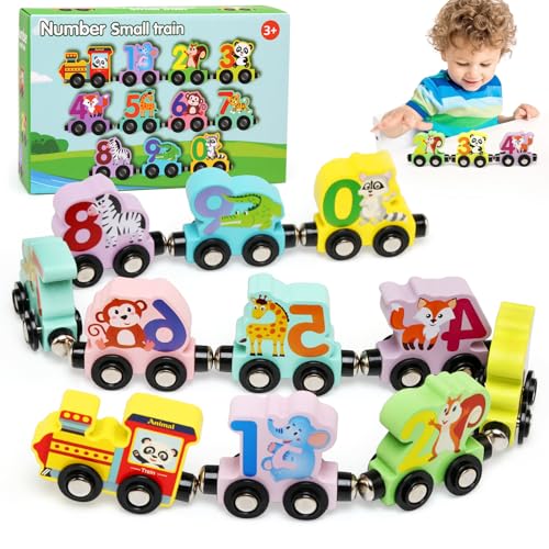 BelleStyle Holz Zug Spielzeug, Montessori Spielzeug ab 3 Jahr, Magnetisches Tier Holzzug Holzspielzeug mit Ziffern, Motorikspielzeug Lernspielzeug für 2 3 4 5 Jahr Kinder Kleinkinder Junge Mädchen BelleStyle Holz Zug Spielzeug, Montessori Spielzeug ab 3 Jahr, Magnetisches Tier Holzzug Holzspielzeug mit Ziffern, Motorikspielzeug Lernspielzeug für 2 3 4 5 Jahr Kinder Kleinkinder Junge Mädchen von BelleStyle