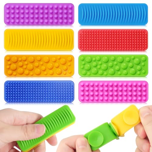 BelleVive 8er-Pack sensorisches Zappelspielzeug, strukturiertes Saugspielzeug zur Beruhigung von autistischen Kindern, sensorische Aufkleber zur Linderung von Angstzuständen BelleVive 8er-Pack sensorisches Zappelspielzeug, strukturiertes Saugspielzeug zur Beruhigung von autistischen Kindern, sensorische Aufkleber zur Linderung von Angstzuständen von BelleVive