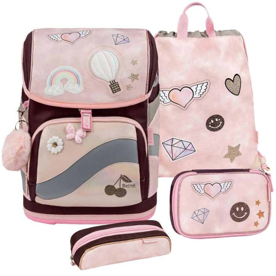 Belmil Premium Schulranzen Set Smarty Plus GLAM von Belmil