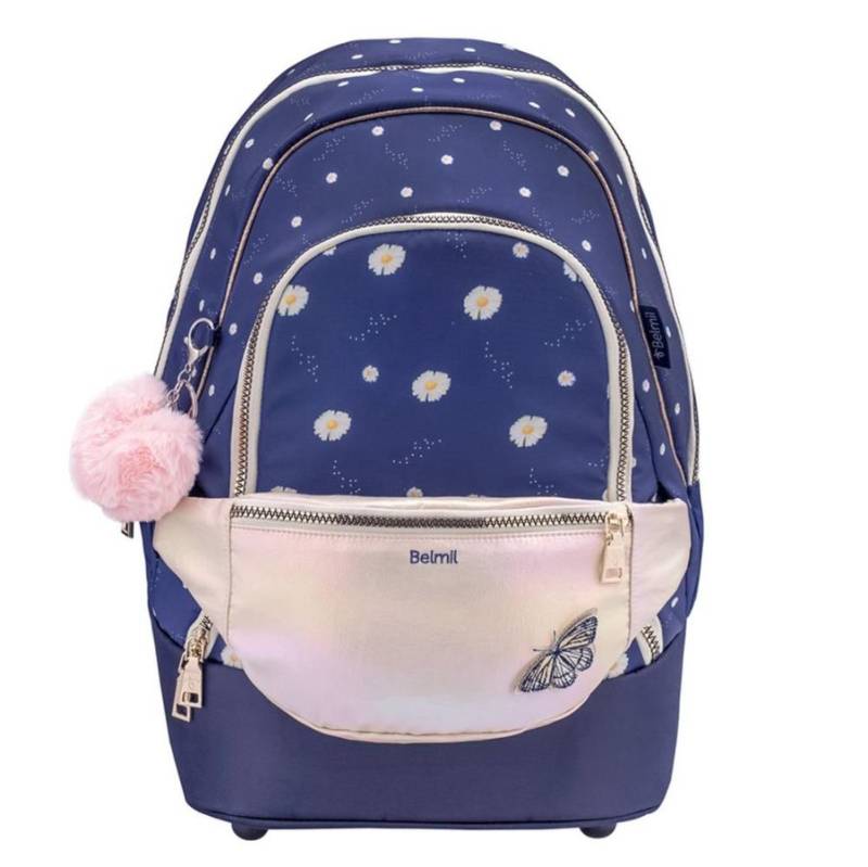 Belmil Premium Schulrucksack mit Bauchtasche DAISY von Belmil