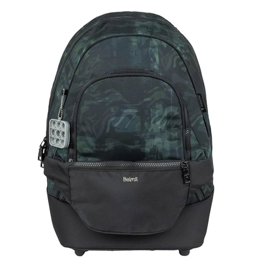 Belmil Premium Schulrucksack mit Bauchtasche GREY STONE Belmil Premium Schulrucksack mit Bauchtasche GREY STONE von Belmil