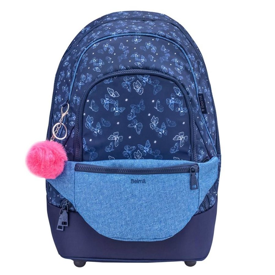 Belmil Premium Schulrucksack mit Bauchtasche SAPPHIRE Belmil Premium Schulrucksack mit Bauchtasche SAPPHIRE von Belmil