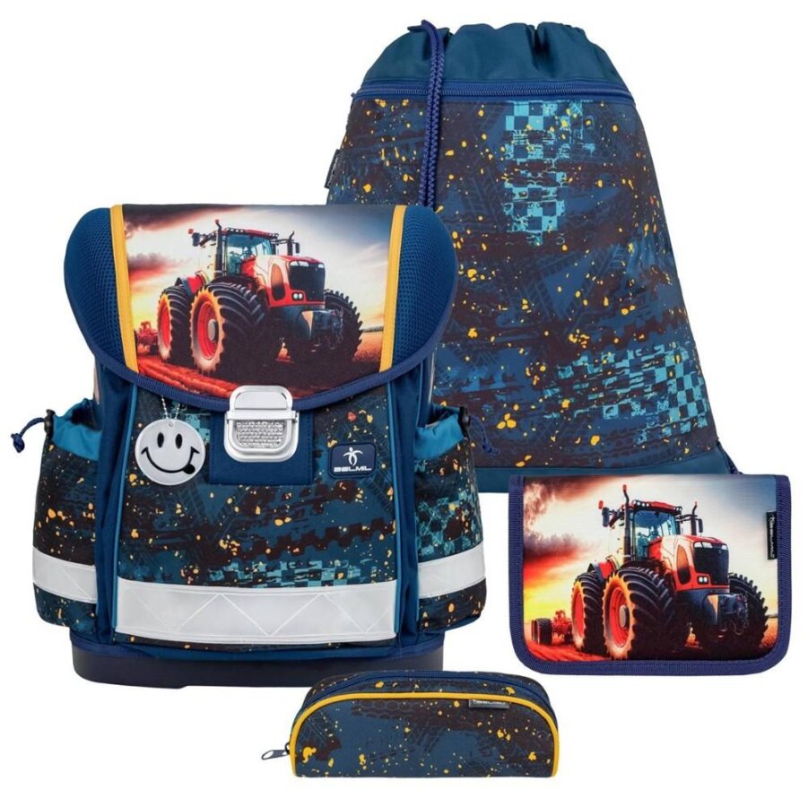 Belmil Schulranzen-Set 4-tlg Jungen Classy Trekker Tractron | AGR Belmil Schulranzen-Set 4-tlg Jungen Classy Trekker Tractron | AGR von Belmil
