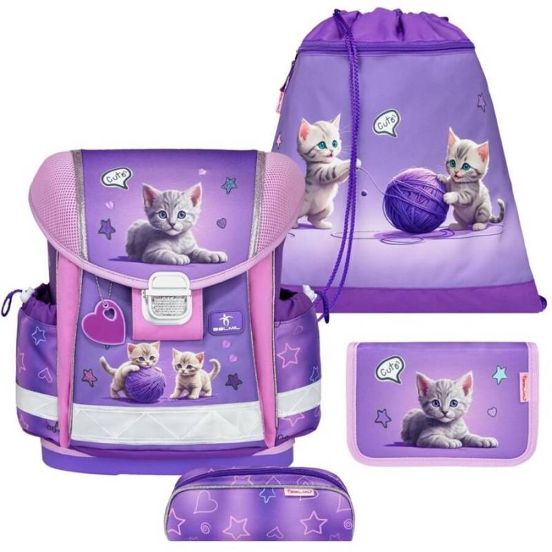 Belmil Schulranzen-Set 4-tlg Mädchen Classy Little Kittens | AGR Belmil Schulranzen-Set 4-tlg Mädchen Classy Little Kittens | AGR von Belmil