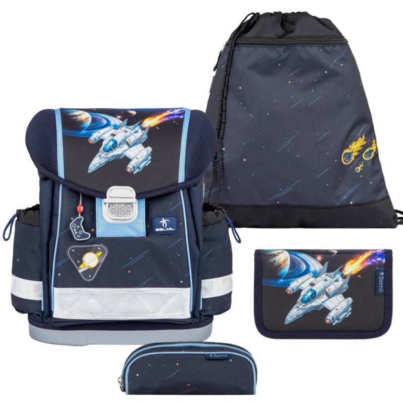 Belmil Schulranzen Set CLASSY 4tlg Orion (Motiv: Weltall) von Belmil