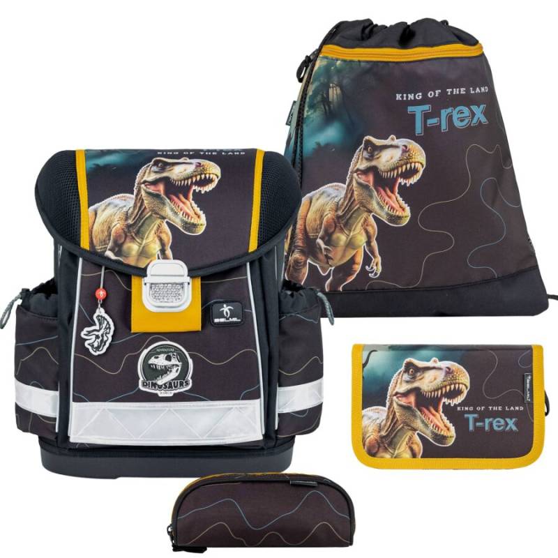 Belmil Schulranzen Set CLASSY 4tlg Roar Storm (Motiv: Dinosaurier) von Belmil