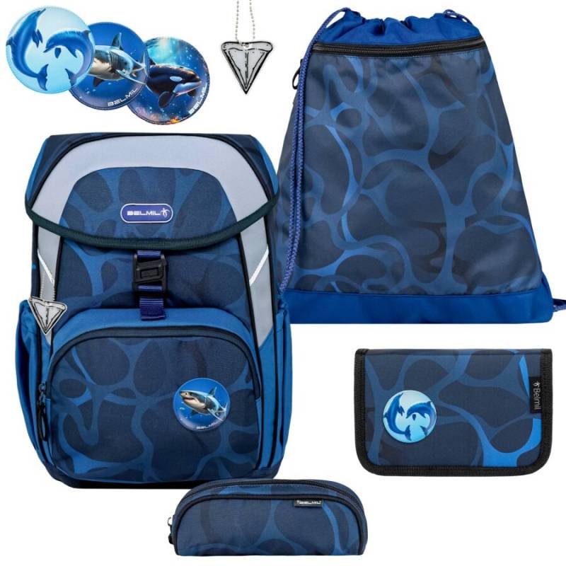 Belmil Schulranzen-Set MAXI 4tlg Wassertiere "Wave Storm" Belmil Schulranzen-Set MAXI 4tlg Wassertiere "Wave Storm" von Belmil