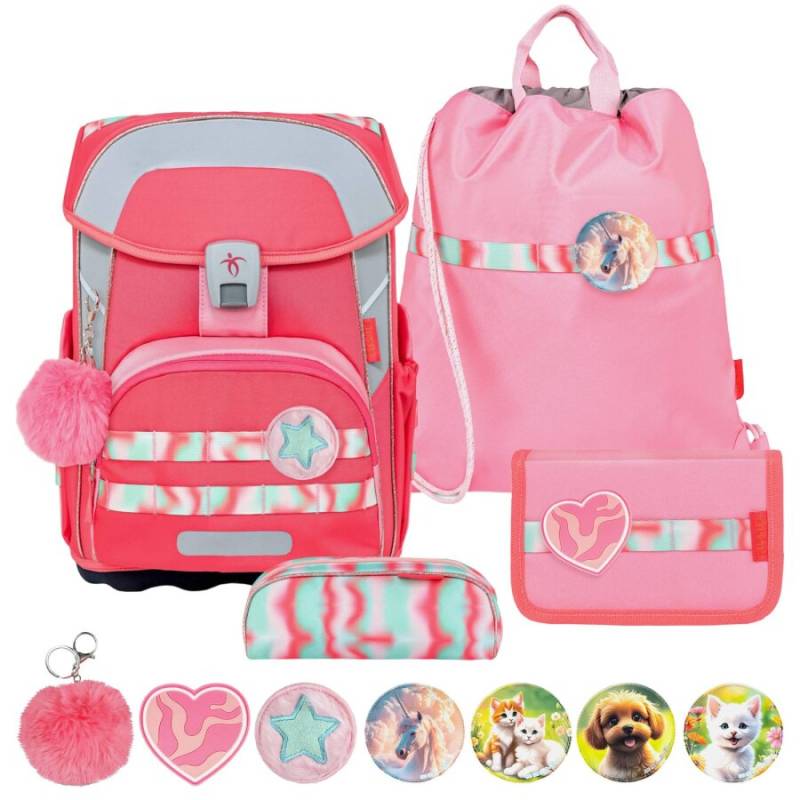 Belmil Schulranzen-Set MAXI Plus Patch me 4tlg "Aurora" Belmil Schulranzen-Set MAXI Plus Patch me 4tlg "Aurora" von Belmil