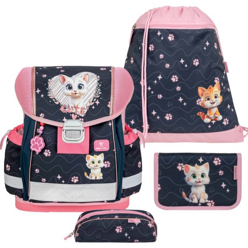 Belmil Schulranzen Set Mädchen ab 1.Klasse Classy Cute Kitten Pinky Kätzchen | AGR & Leicht Belmil Schulranzen Set Mädchen ab 1.Klasse Classy Cute Kitten Pinky Kätzchen | AGR & Leicht von Belmil