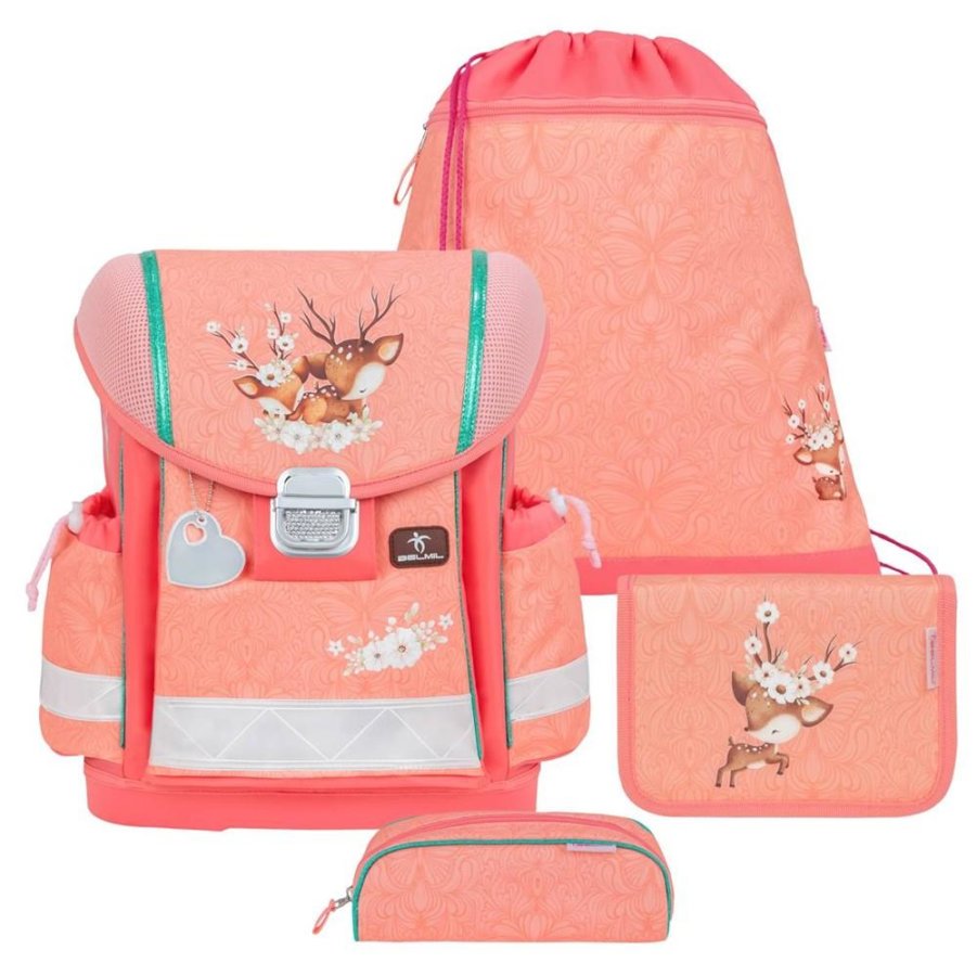 Belmil Schulranzen Set Mädchen Cute Doe (Motiv: Rehkitz) "Classy", ab 1.Klasse Grundschule Belmil Schulranzen Set Mädchen Cute Doe (Motiv: Rehkitz) "Classy", ab 1.Klasse Grundschule von Belmil
