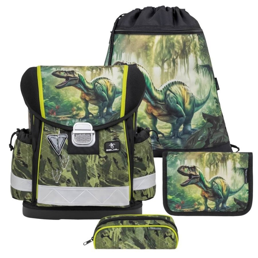 Schulranzen Set CLASSY 4tlg Dinosaurier "Lost World" für Jungen BELMIL von Belmil