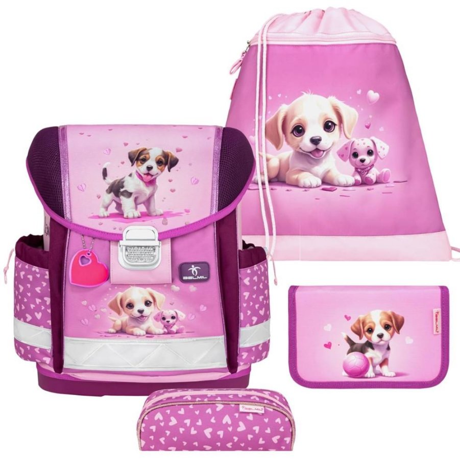 Belmil Schulranzen Set Mädchen Little Puppies (Motiv: Hundewelpen) "Classy", ab 1.Klasse Grundschule Belmil Schulranzen Set Mädchen Little Puppies (Motiv: Hundewelpen) "Classy", ab 1.Klasse Grundschule von Belmil