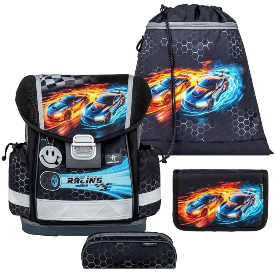Belmil Schulranzen Set Jungen Race It (Motiv: Rennwagen) "Classy", ab 1.Klasse Grundschule Belmil Schulranzen Set Jungen Race It (Motiv: Rennwagen) "Classy", ab 1.Klasse Grundschule von Belmil