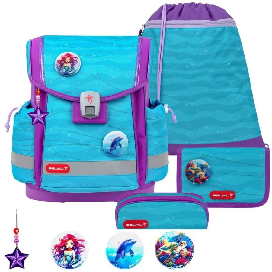 Schulranzen-Set CLASSY-PLUS mit PATCH 5tlg Under the Sea Schulranzen-Set CLASSY-PLUS mit PATCH 5tlg Under the Sea von Belmil