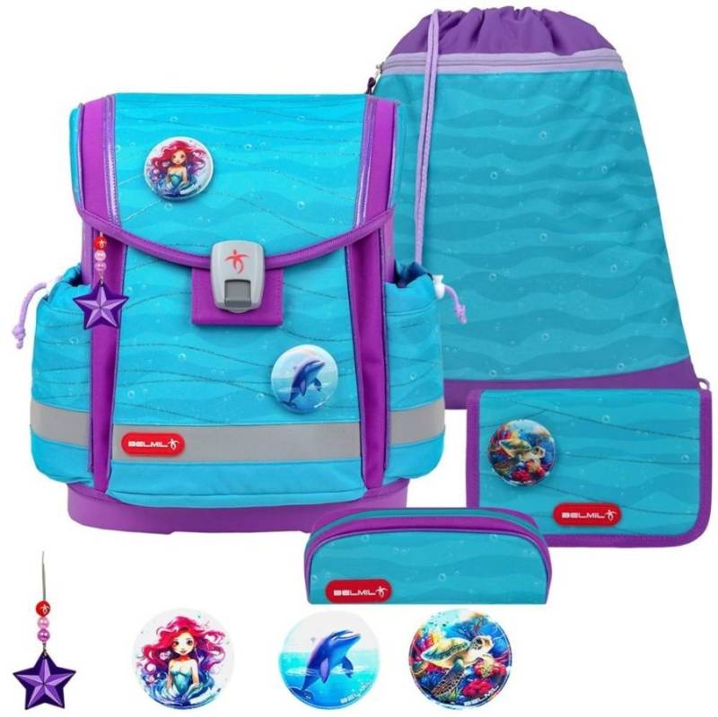 Schulranzen-Set CLASSY-PLUS mit PATCH 5tlg Under the Sea von Belmil