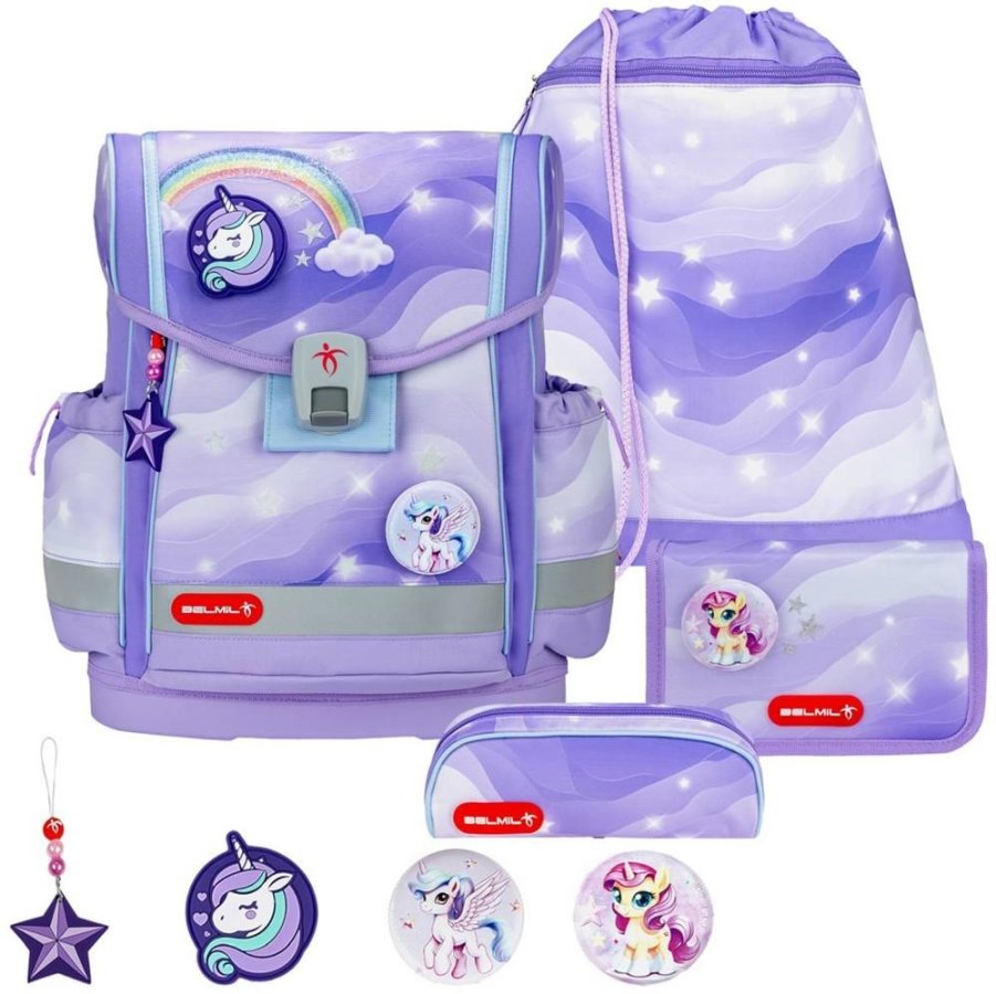 Schulranzen-Set CLASSY-PLUS mit PATCH 5tlg Over the Rainbow Schulranzen-Set CLASSY-PLUS mit PATCH 5tlg Over the Rainbow von Belmil