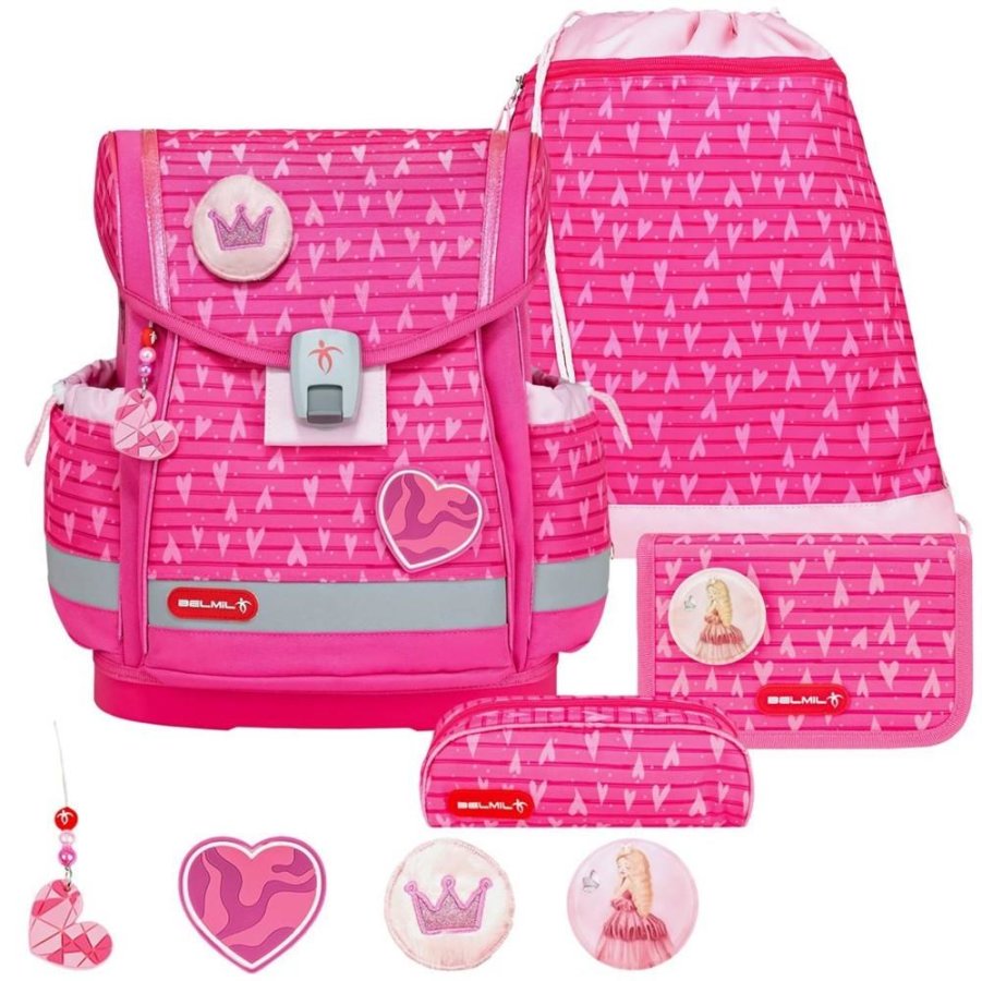 Schulranzen-Set CLASSY-PLUS mit PATCH 5tlg Princess Schulranzen-Set CLASSY-PLUS mit PATCH 5tlg Princess von Belmil