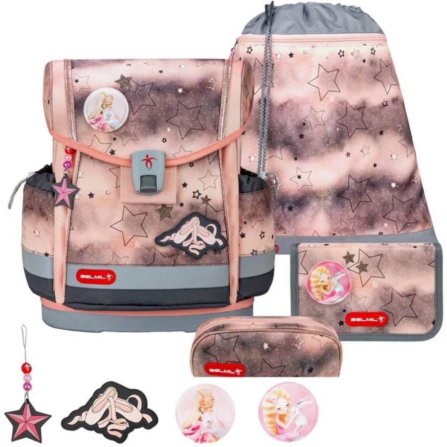 Schulranzen-Set CLASSY-PLUS mit PATCH 5tlg Rose Ballet Schulranzen-Set CLASSY-PLUS mit PATCH 5tlg Rose Ballet von Belmil