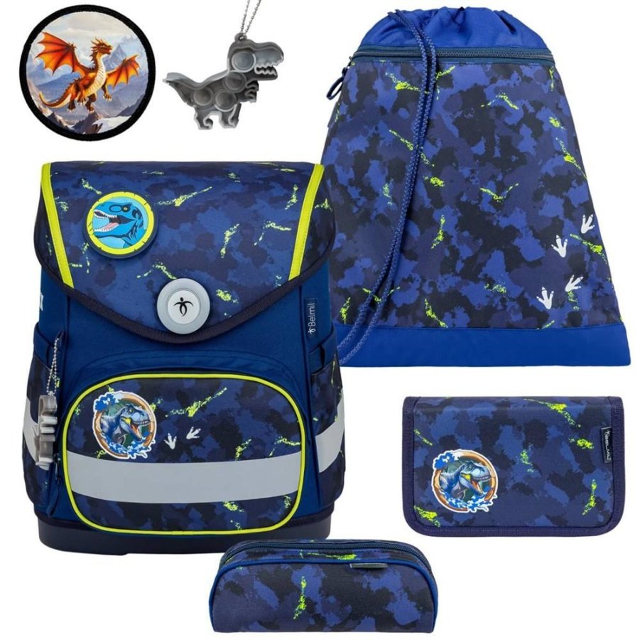 Schulranzen Set COMPACT mit PATCH 5tlg T-Rex Schulranzen Set COMPACT mit PATCH 5tlg T-Rex von Belmil